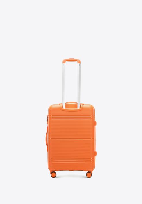 Średnia walizka z polipropylenu jednokolorowa, pomarańczowy, 56-3T-142-10, Zdjęcie 3