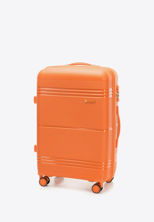 Medium-sized polypropylene suitcase, orange, 56-3T-142-55, Photo 4