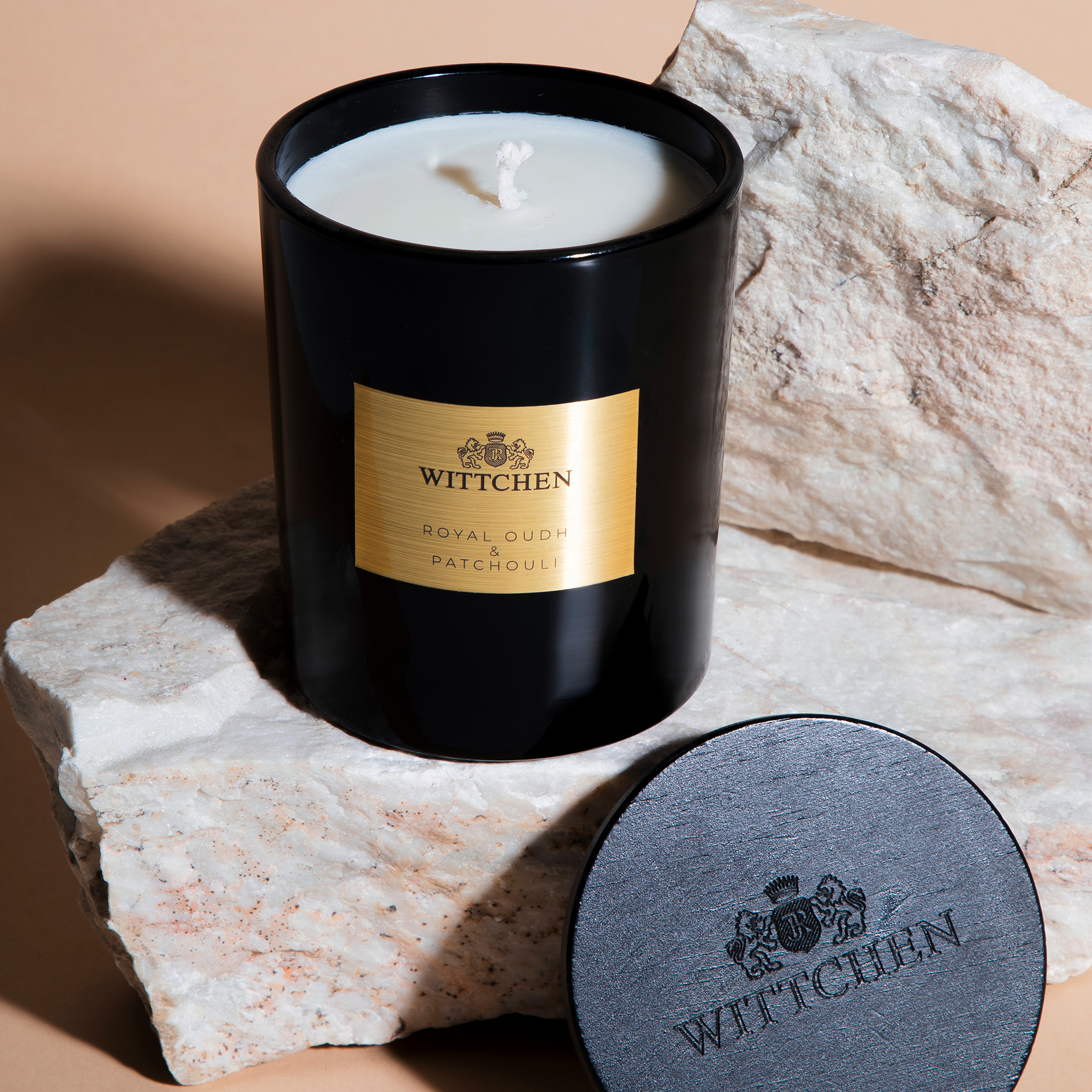 Luxusná sojová vonná sviečka Royal Oudh & Patchouli 1-HC-100-1