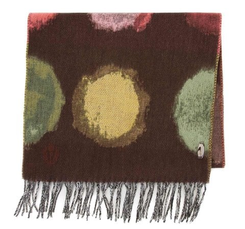 Женский шерстяной шарф с рисунком 91-7D-X32-X2