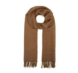 Women's fringed scarf, brown, 94-7D-X90-4, Photo 1