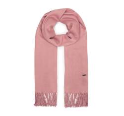 Women's fringed scarf, light pink, 94-7D-X90-P, Photo 1