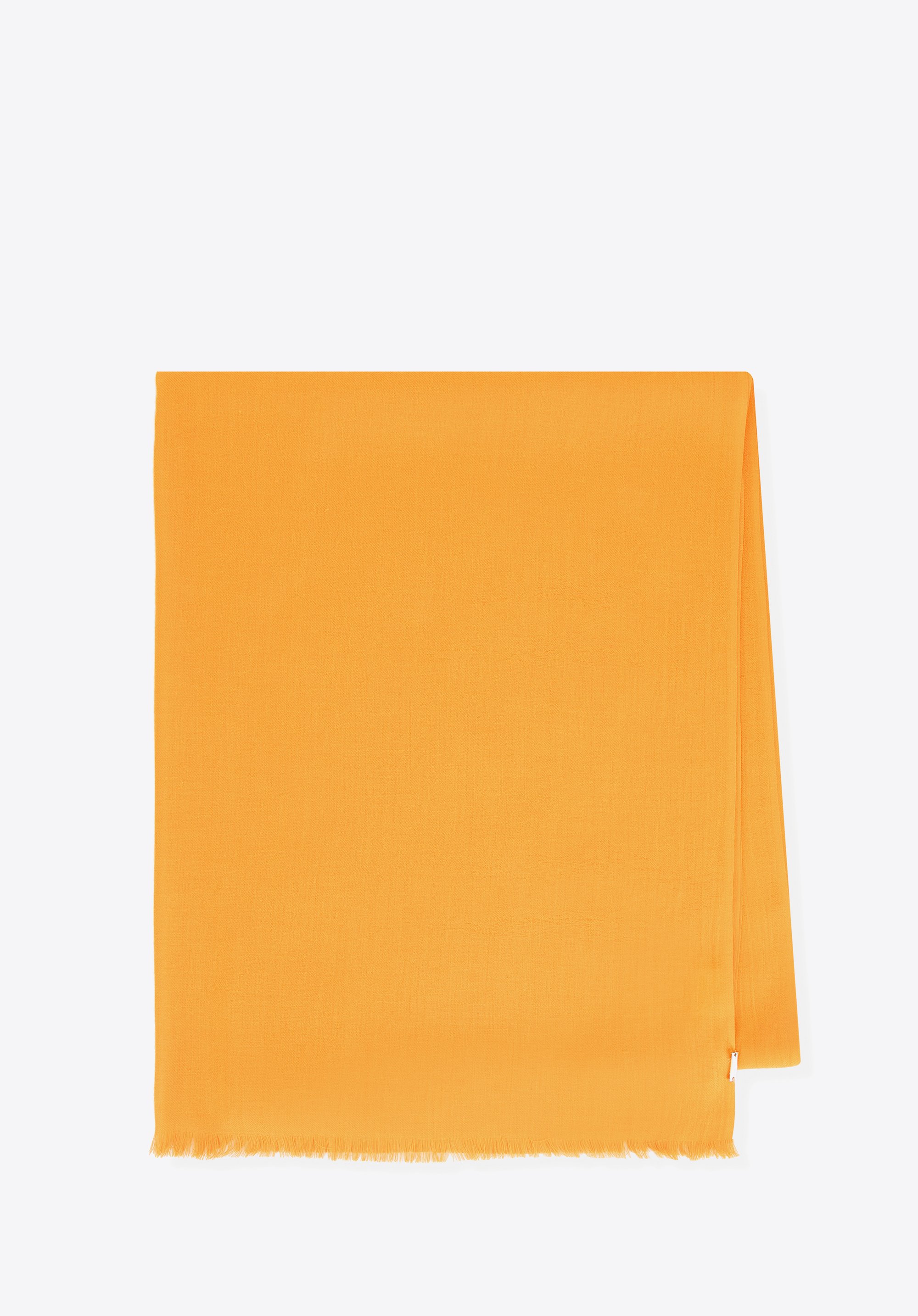 Elegant women's fringed scarf, honey, 98-7D-X10-X2, Photo 1