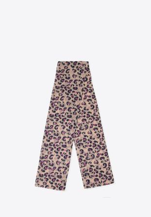 Women's delicate scarf in leopard print, -, 98-7D-X03-X1, Photo 1