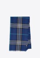 Men's checkered scarf, blue-black, 98-7M-X05-X1, Photo 1
