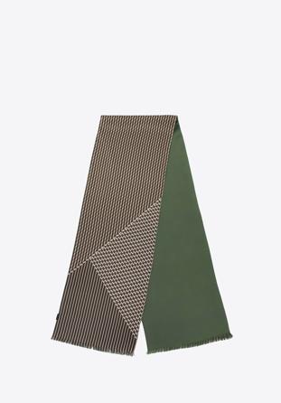 Men’s scarf, green-brown, 98-7M-S01-X5, Photo 1
