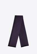 Men's houndstooth pattern scarf, violet-black, 98-7M-X04-X1, Photo 2