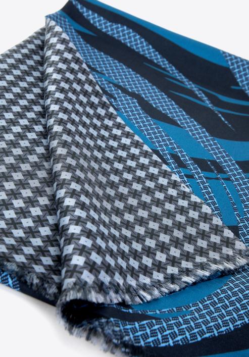 Men’s scarf, blue-grey, 98-7M-S01-X1, Photo 3