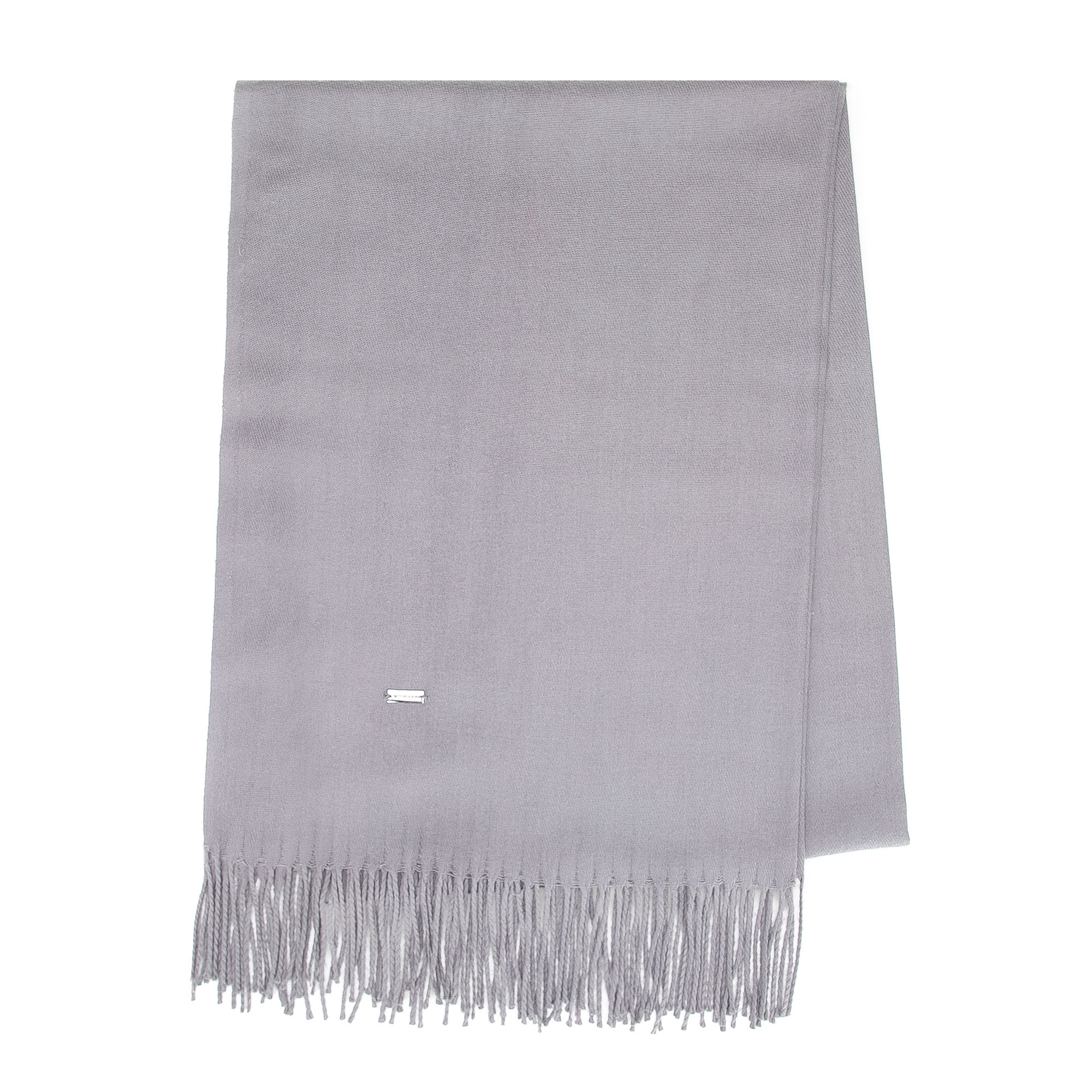 Dámsky šedý šál so strapcami – mäkký, štýlový a ideálny na chladné dni 101-7F-100-8