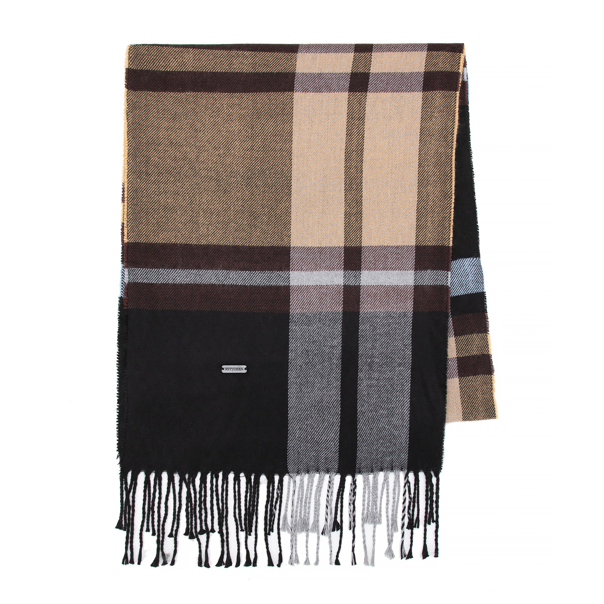 Pánsky šál v károvanom vzore – štýl, pohodlie a elegancia na chladné dni 101-7F-100-X
