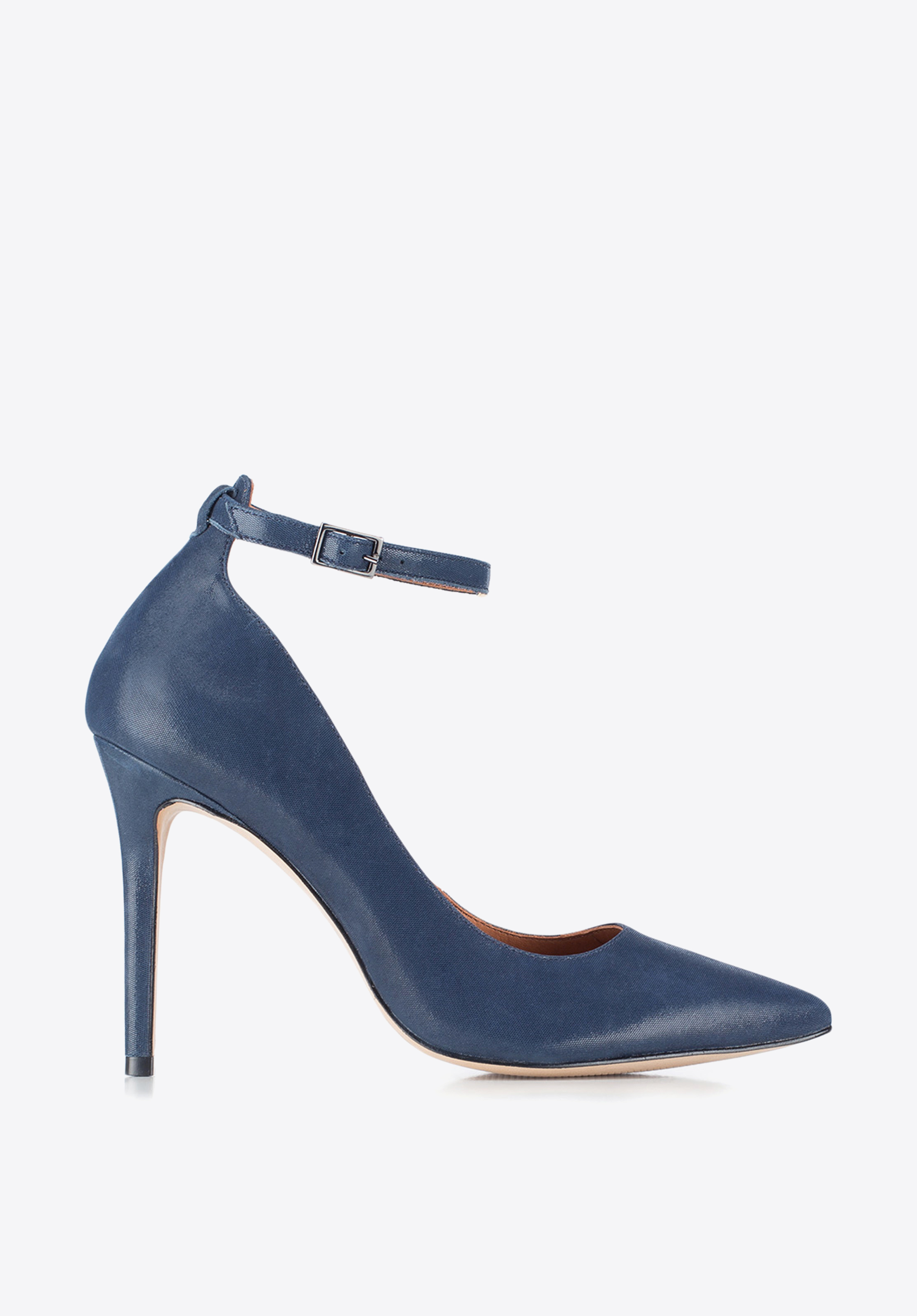 Women's shoes, navy blue, 88-D-551-7-40, Photo 1