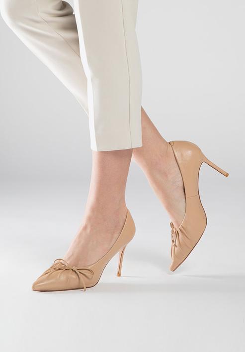 Women's shoes, light brown, 90-D-900-9-40, Photo 3