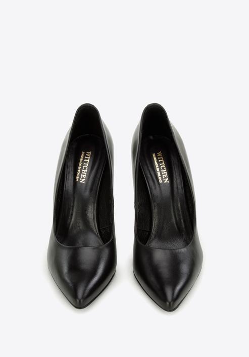 Classic leather high heels shoes, black, BD-B-801-P-39, Photo 2