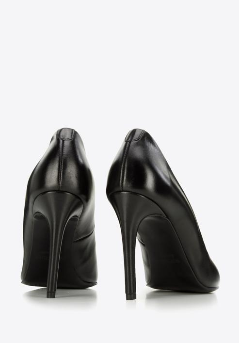 Classic leather high heels shoes, black, BD-B-801-P-41, Photo 5