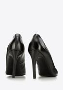 Classic leather high heels shoes, black, BD-B-801-P-36, Photo 5