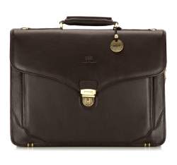 Briefcase, dark brown, 02-3-012-4, Photo 1