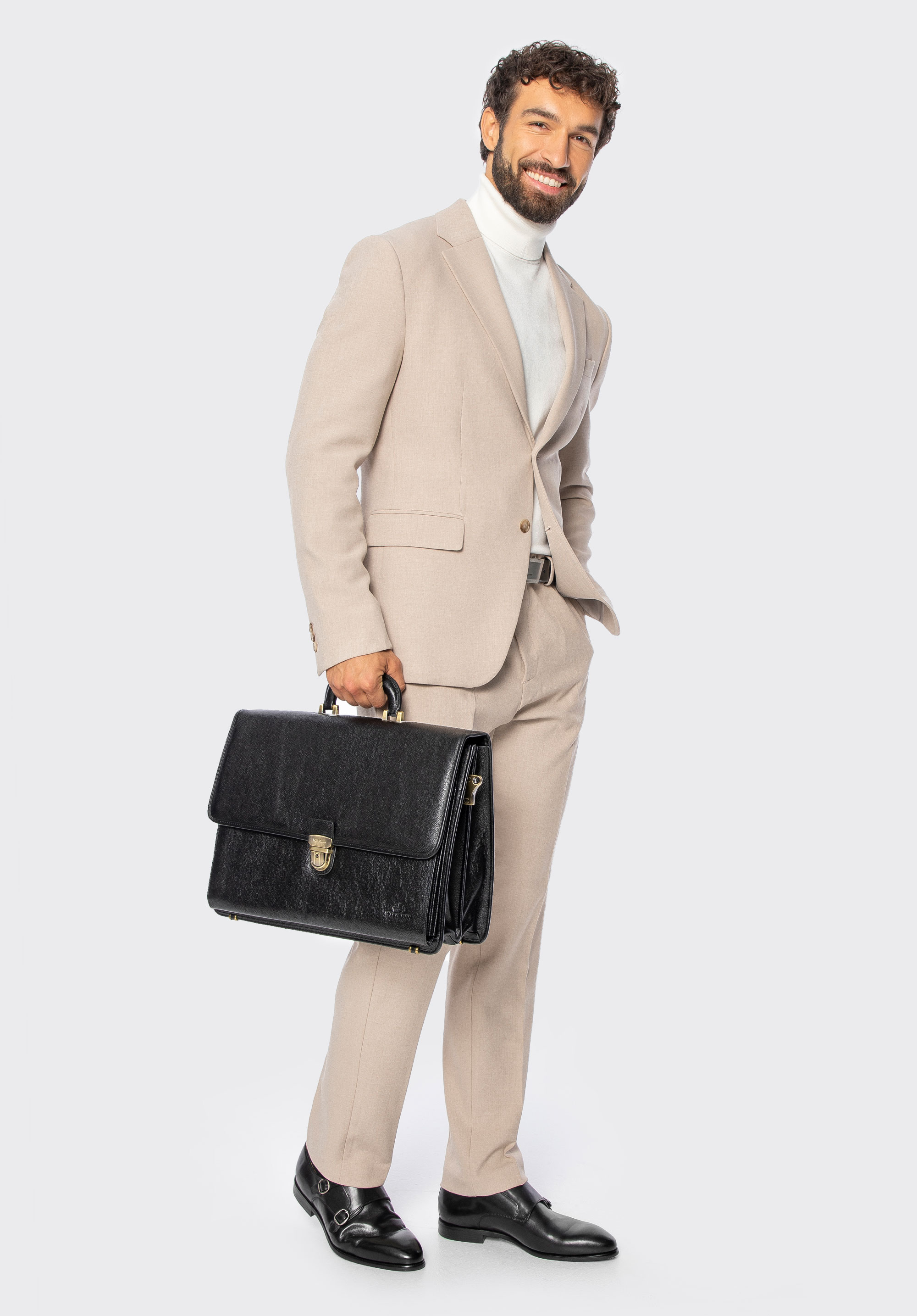 Briefcase, black, 21-3-025-1, Photo 1