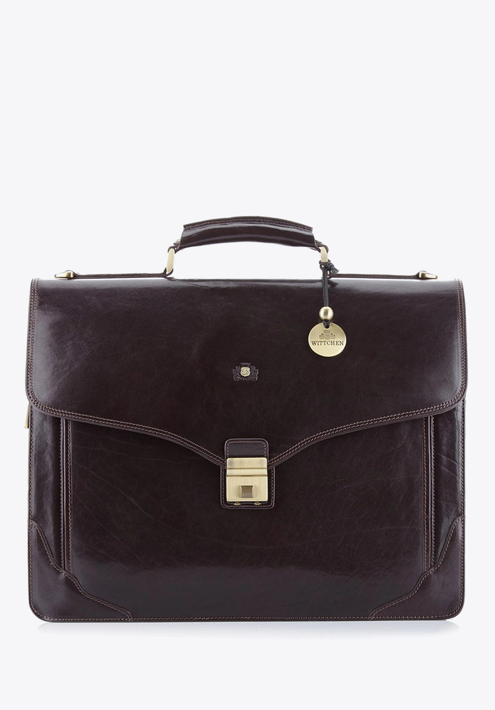 Briefcase, brown, 39-3-012-3, Photo 1