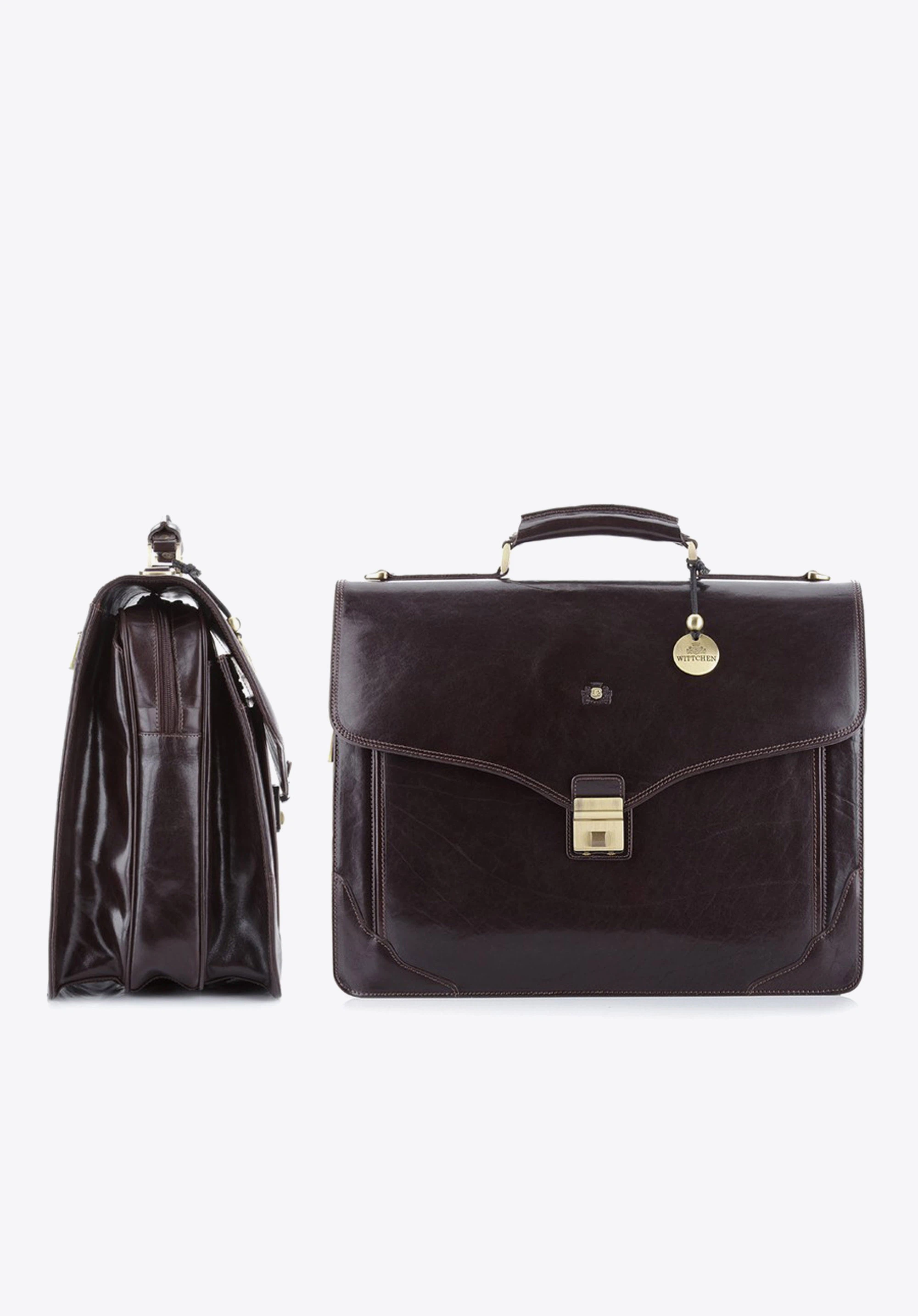 Briefcase, brown, 39-3-012-3, Photo 1
