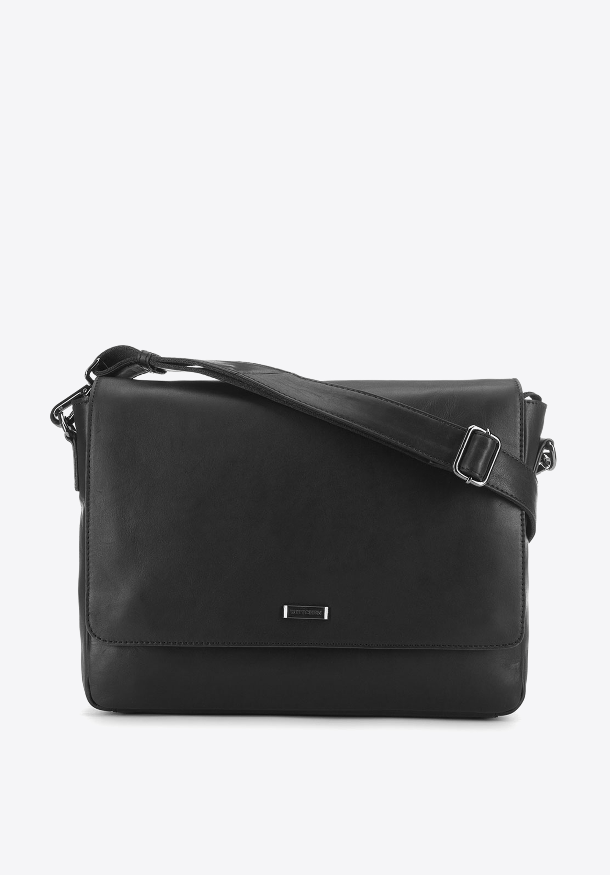 Black leather laptop bag | WITTCHEN | 89-3U-303