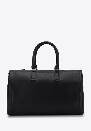 Large leather travel bag, black, 95-4U-003-11, Photo 1