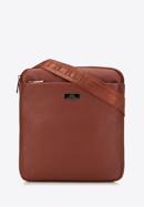 Men's leather messenger bag, brown, 98-4U-901-1, Photo 1