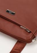 Men's leather messenger bag, brown, 98-4U-901-1, Photo 4