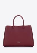 Faux leather tote bag, dar red, 97-4Y-238-8, Photo 2