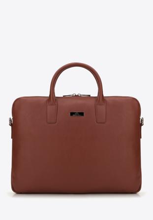 Men's leather 11’’/12’’ laptop bag, brown, 98-3U-901-4, Photo 1