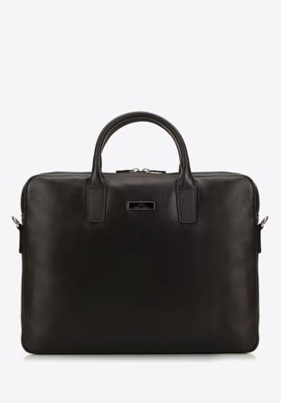 Men's leather 11’’/12’’ laptop bag, dark brown, 98-3U-901-5, Photo 1