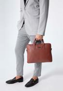 Men's leather 11’’/12’’ laptop bag, brown, 98-3U-901-5, Photo 15