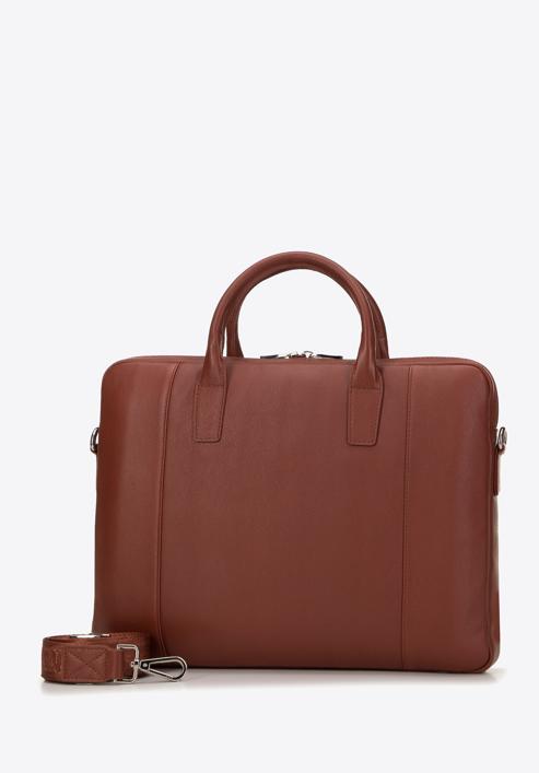 Men's leather 11’’/12’’ laptop bag, brown, 98-3U-901-4, Photo 2
