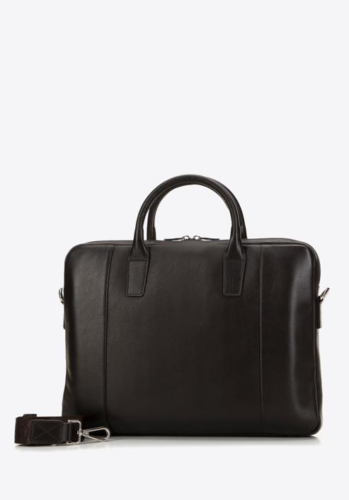 Men's leather 11’’/12’’ laptop bag, dark brown, 98-3U-901-5, Photo 2