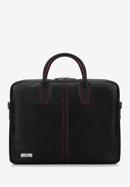 11’’/12’’ leather laptop bag, black-red, 98-3U-900-4, Photo 1