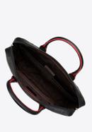 11’’/12’’ leather laptop bag, black-red, 98-3U-900-4, Photo 3