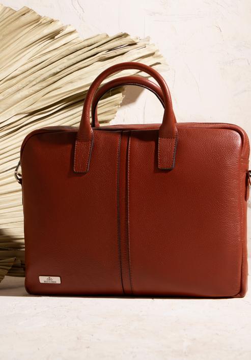 11’’/12’’ leather laptop bag, brown, 98-3U-900-4, Photo 30