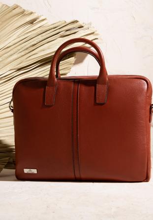 11’’/12’’ leather laptop bag, brown, 98-3U-900-4, Photo 1