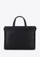Faux leather 13” laptop bag, black, 95-3P-004-1D, Photo 1
