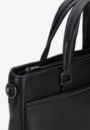 Faux leather 13” laptop bag, black, 95-3P-004-1D, Photo 4