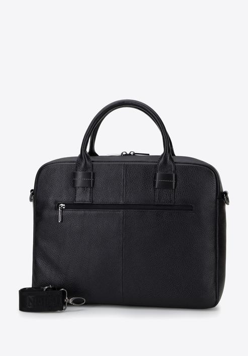 Leather laptop bag, black, 96-3U-802-1, Photo 2