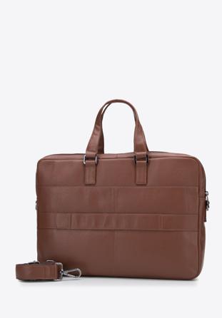 15,6” leather laptop bag, brown, 95-3U-307-4, Photo 1