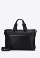 15,6” leather laptop bag, black, 95-3U-042-11, Photo 2