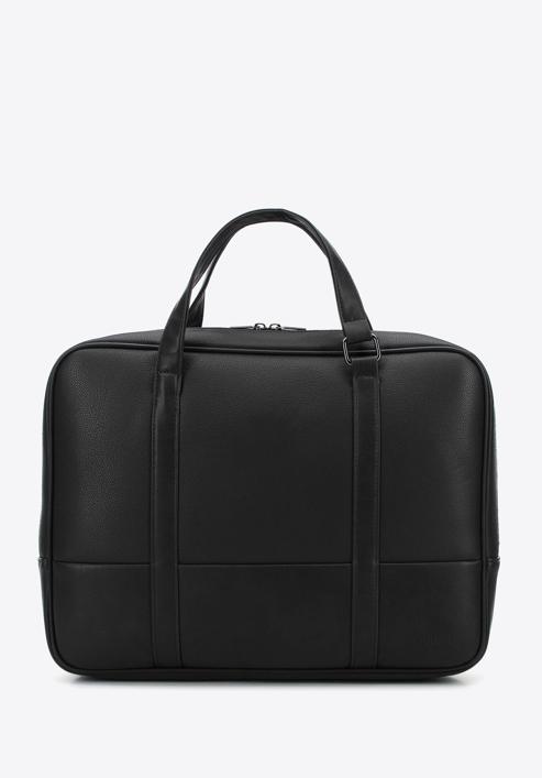 Faux leather 15,6” laptop bag, black, 95-3P-006-7, Photo 1