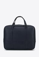 Faux leather 15,6” laptop bag, navy blue, 95-3P-006-1, Photo 1