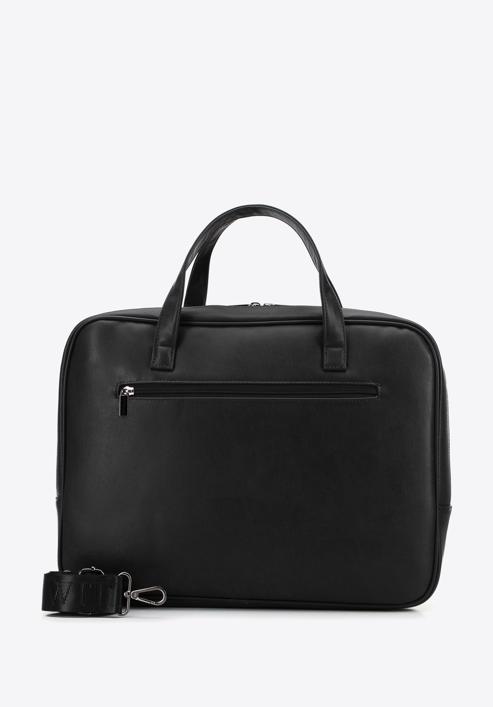 Faux leather 15,6” laptop bag, black, 95-3P-006-1, Photo 2