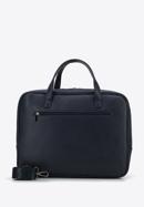 Faux leather 15,6” laptop bag, navy blue, 95-3P-006-1, Photo 2