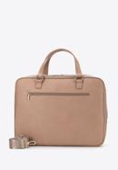 Faux leather two-compartment 15,6” laptop bag, beige, 95-3P-007-1, Photo 2