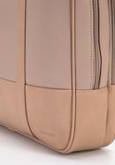 Faux leather two-compartment 15,6” laptop bag, beige, 95-3P-007-5, Photo 4
