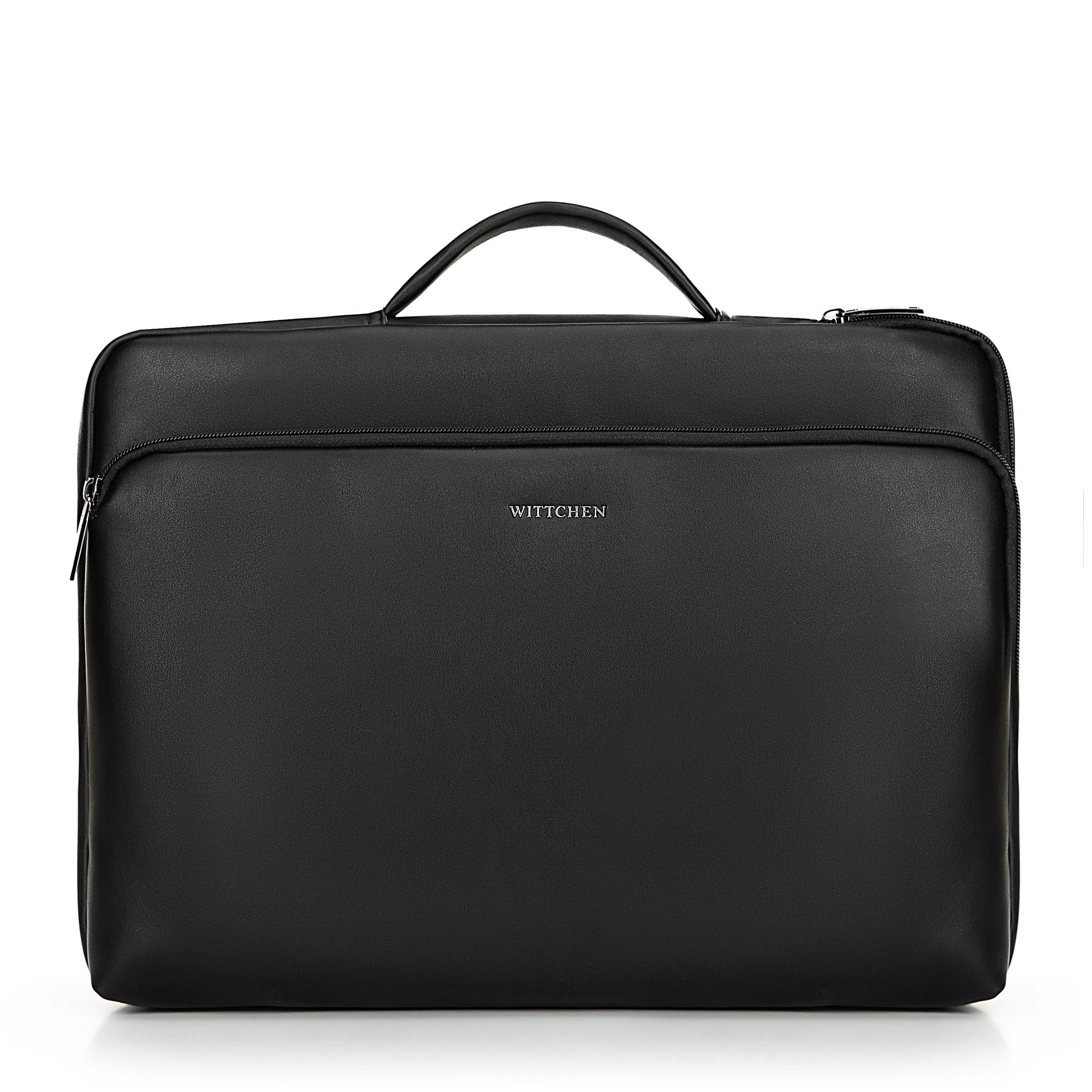 Puzdro na notebook 16" z ekokože s bočným zipsom čierne 100-3P-901-1, Vyberte variant čierna
