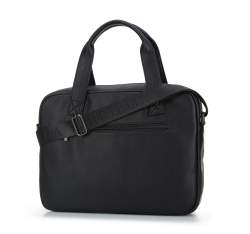 Męska torba na laptopa 15,6” z ekoskóry klasyczna, czarny, 94-3P-008-1, Zdjęcie 1